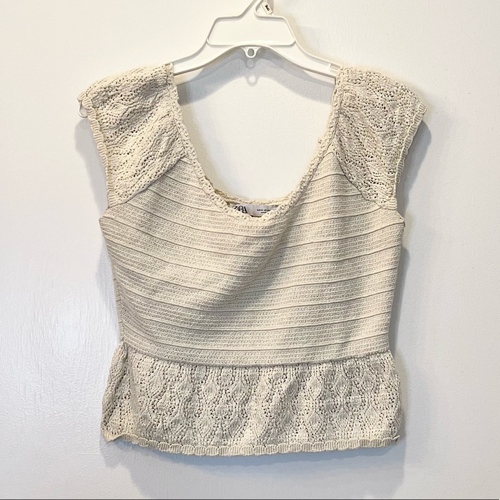 Zara Knit Cropped Top